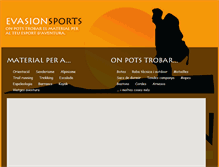 Tablet Screenshot of evasionsports.com